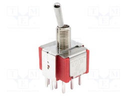 Switch: toggle; Pos: 2; 3PDT; ON-ON; 2A/250VAC; 5A/28VDC; -30÷85°C
