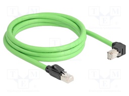 Patch cord; SF/UTP; Cat: 6a; RJ45 plug,RJ45 down angled plug; Cu
