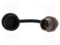 Socket; male; ST12; PIN: 2; IP67; 13A; soldering; 250V; 2mm2; -25÷85°C