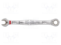 Wrench; inch,combination spanner,with ratchet; steel; 159mm