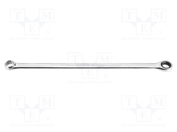 Wrench; box,with ratchet; 17mm; Chrom-vanadium steel; L: 403mm