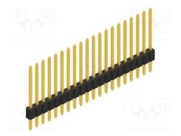 Connector: pin strips; pin header; male; PIN: 20; 1.27mm; THT; 1x20