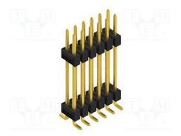 Connector: pin strips; pin header; male; PIN: 12; 2.54mm; SMT; 2x6