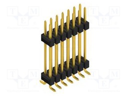 Connector: pin strips; pin header; male; PIN: 14; 2.54mm; SMT; 2x7