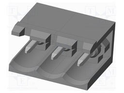 Connector: pluggable terminal block; socket; male; on PCBs
