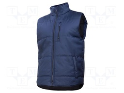 Padded vest; Size: XL; navy blue-black; without a hood,furlined