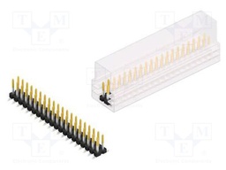 Connector: pin strips; pin header; male; PIN: 40; 2.54mm; SMT; 2x20