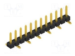 Connector: pin strips; pin header; male; PIN: 12; 2.54mm; SMT; 1x12