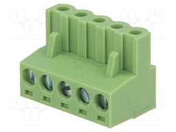 Pluggable terminal block; 5.08mm; ways: 5; straight; plug; female