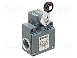 Limit switch; lever R 35mm, plastic roller Ø18mm; NO + NC; 10A