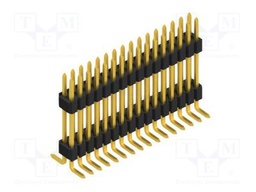 Connector: pin strips; pin header; male; PIN: 32; 1.27mm; SMT; 2x16