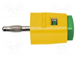 Laboratory clamp; yellow-green; 70VDC; 16A; Contacts: nickel