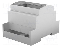 Enclosure: for DIN rail mounting; Y: 90mm; X: 71mm; Z: 62mm; grey