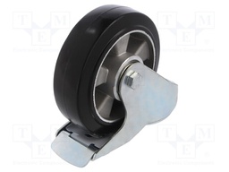 Transport wheel; Ø: 160mm; W: 50mm; H: 195mm; torsional with lock