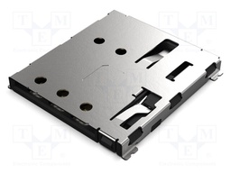 Connector: for cards; Nano SIM; SMT; gold flash; PIN: 6; 1.44mm