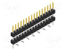 Connector: pin strips; pin header; male; PIN: 16; 2.54mm; SMT; 1x16