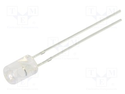 CRLED; 5mm; blue; 750mcd; 100°; Front: flat; 5.5÷20V; Pitch: 2.54mm