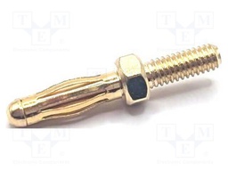 Connector: 2,5mm banana; plug; 15A; 18.5mm; M2.5