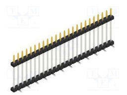 Connector: pin strips; pin header; male; PIN: 24; 2mm; SMT; 1x24