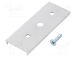 Connector 180°; natural; aluminium