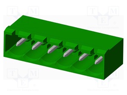 Connector: pluggable terminal block; socket; male; angled 90°