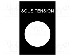 Label; control station