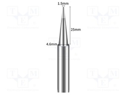 Tip; conical; 0.2mm; for soldering station; BK969