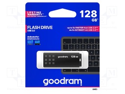 Pendrive; USB 3.0; 128GB; Read: 60MB/s; Write: 20MB/s; Colour: black