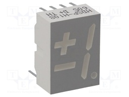 Display: LED; 7-segment; 14.2mm; 0.56"; No.char: 1; red; 0.4÷4.2mcd