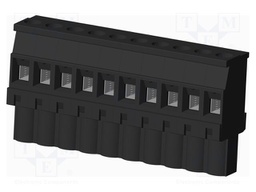 Connector: pluggable terminal block; plug; female; angled 90°