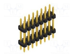 Connector: pin strips; pin header; male; PIN: 16; 2mm; THT; 2x8; 100V