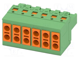 PCB connector, nominal cross section: 1.5 mm?, color: green,