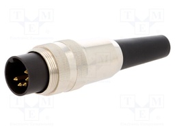 Connector: M16; male; for cable; IP40; plug; soldering; 60V; PIN: 5