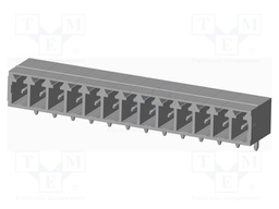 Connector: pluggable terminal block; socket; male; on PCBs