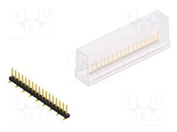 Connector: pin strips; pin header; male; PIN: 17; 2mm; SMT; 1x17