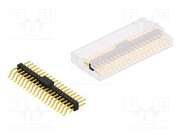Connector: pin strips; pin header; male; PIN: 38; 2.54mm; SMT; 2x19