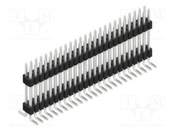 Connector: pin strips; pin header; male; PIN: 50; 1.27mm; SMT; 2x25