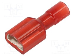 Terminal: flat; 6.3mm; 0.8mm; female; 0.5÷1mm2; crimped; for cable