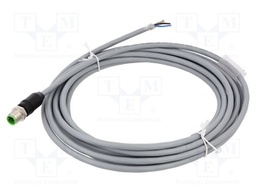 Cable: for sensors/automation; M12; straight; 5m; plug; 7000; PUR