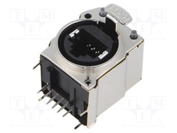 Connector: RJ45; socket; EMI; THT; 19.8x19.8mm; 8p8c; Cat: 6