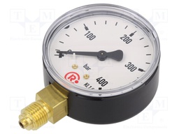 Manometer; 0÷400bar; 63mm; non-aggressive liquids,inert gases