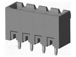Connector: pluggable terminal block; socket; male; on PCBs