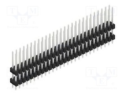 Connector: pin strips; pin header; male; PIN: 54; 2.54mm; THT; 2x27
