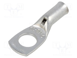 Ring terminal; M10; 16mm2; crimped; for cable; non-insulated