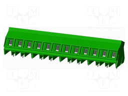 Connector: PCB terminal block; terminal; Plating: tinned; on PCBs