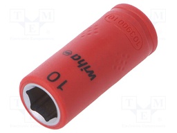 Key; hex socket,socket spanner; HEX 10mm; 1/4"; 42mm; insulated