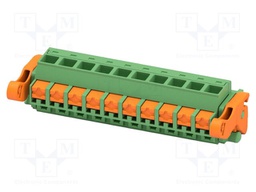 PCB connector, nominal cross section: 2.5 mm2, color: green,