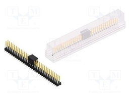 Connector: pin strips; pin header; male; PIN: 64; 2.54mm; SMT; 2x32