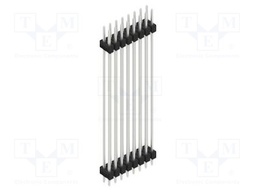 Connector: pin strips; pin header; male; PIN: 16; 2.54mm; THT; 2x8