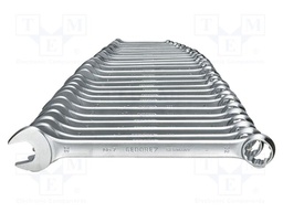 Wrench-set; combination spanner; Chrom-vanadium steel; 26pcs.